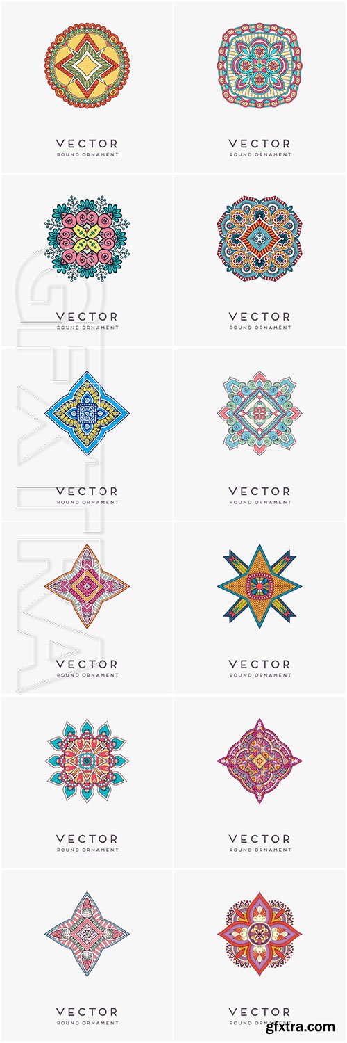 Decorative hand drawn mandala vector illustration # 3