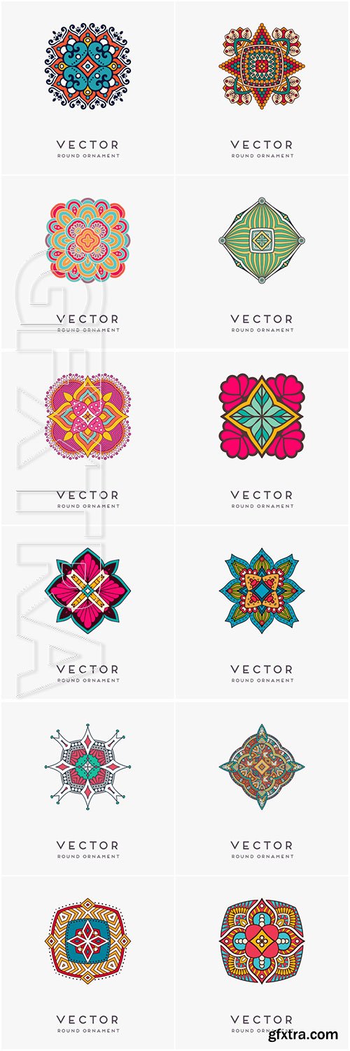 Decorative hand drawn mandala vector illustration # 2