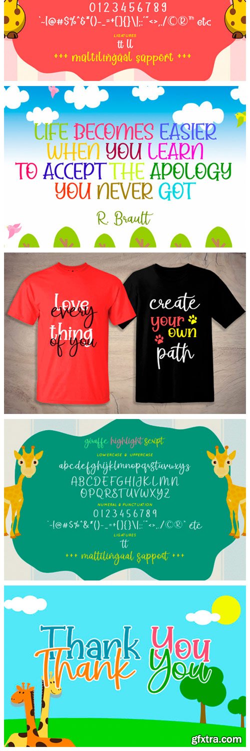 Giraffe Highlight Font