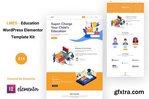 ThemeForest - LMES v1.0 - Education Elementor Template Kit (Update: 12 May 20) - 26416474