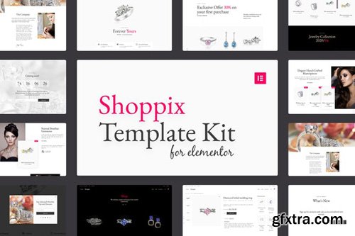 ThemeForest - Shoppix v1.0 - Luxury & Jewellery Shop Elementor Template Kit - 26423909