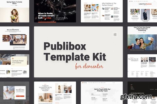 ThemeForest - Publibox v1.0 - Blog, News & Magazine Elementor Template Kit - 26056109