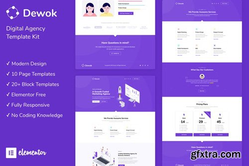 ThemeForest - Dewok v1.0 - Digital Agency Template Kit - 26521251