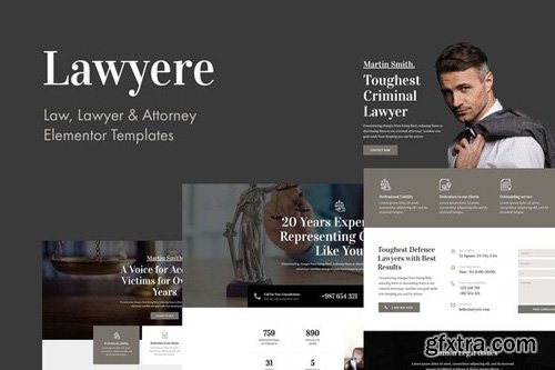 ThemeForest - Lawyere v1.0 - Legal & Attorney Template Kit (Update: 12 May 20) - 26164000