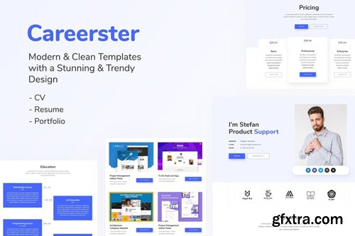 ThemeForest - Careerster v1.0 - CV/Resume Elementor Templates (Update: 23 April 20) - 25950036