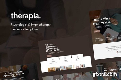 ThemeForest - Therapia v1.0 - Psychologist & Hypnotherapy Elementor Templates (Update: 13 May 20) - 26408801