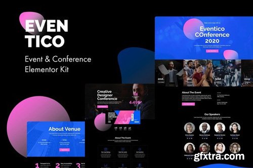 ThemeForest - Eventico v1.0.0 - Event & Conference Elementor Kit (Update: 12 May 20) - 26221230