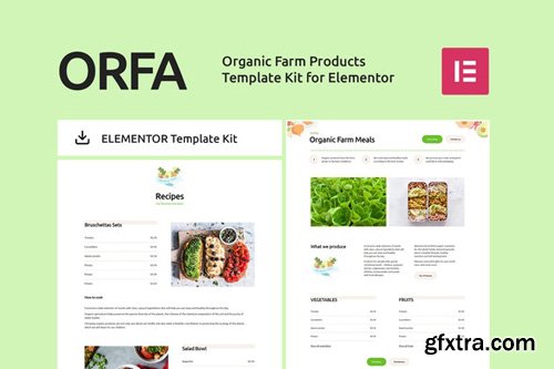 ThemeForest - ORFA v1.0 - Organic Farm Products Elementor Template Kit - 26341652