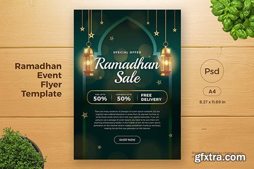 Ramadan Sales Promotion Flyer Template (GI2)