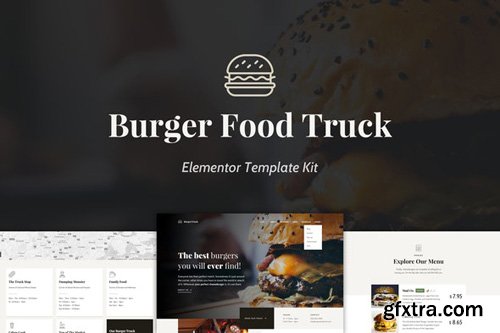 ThemeForest - Burger Food Truck v1.0 - Popup Restaurant Elementor Template Kit - 25957154