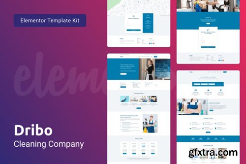 ThemeForest - Dribo v1.0 - Cleaning Company Template Kit for Elementor - 25937649