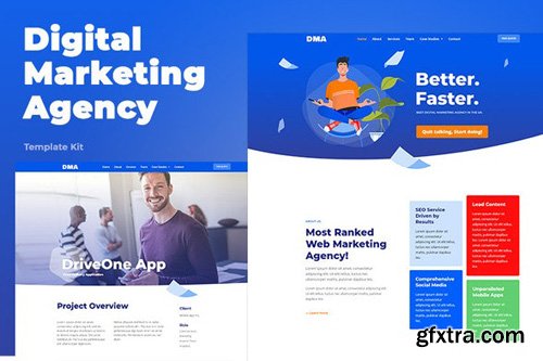 ThemeForest - DMA v1.0 - Digital Marketing Agency Template Kit - 26414758