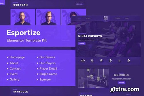 ThemeForest - Esportize v1.0 - eSports Elementor Template Kit - 26675296