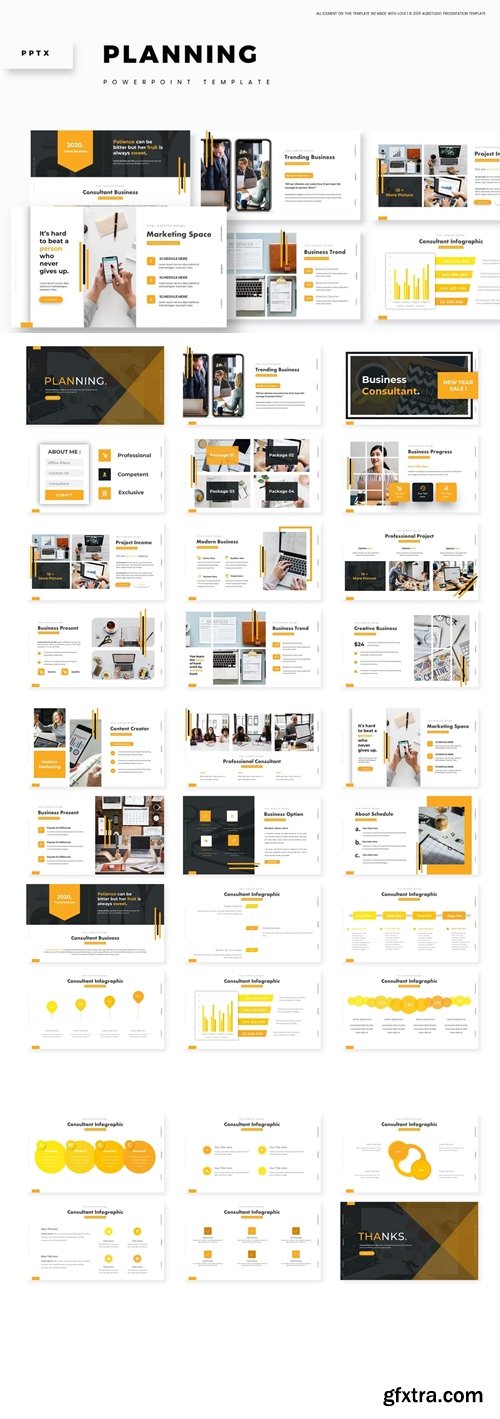 Planning Powerpoint, Keynote and Google Slides Templates