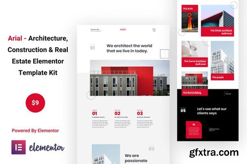 ThemeForest - Arial v1.0 - Architecture, Construction & Real Estate Elementor Template Kit - 26117232