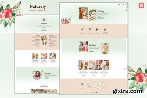 ThemeForest - Naturely v1.0 - Natural Cosmetics & Beauty Template Kit - 26408108