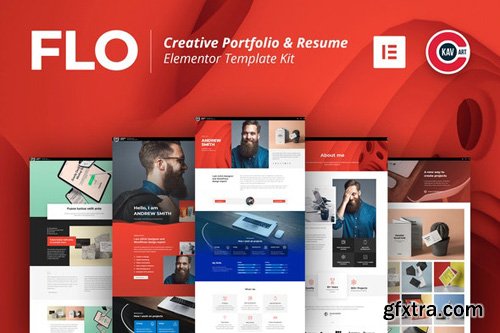 ThemeForest - FLO v1.0 - Creative Portfolio & Resume Template Kit - 26423130