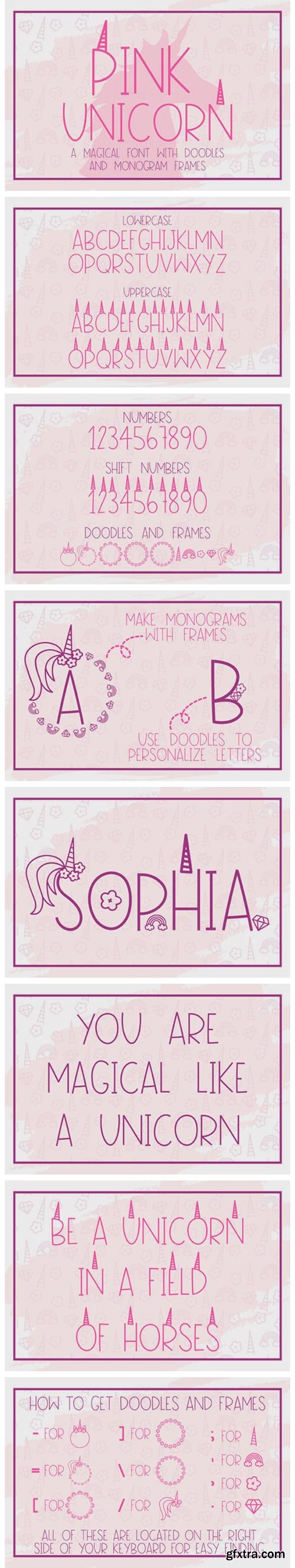 Pink Unicorn Font