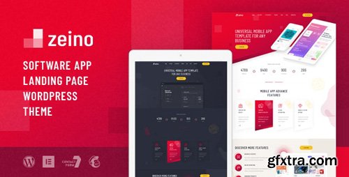 ThemeForest - Zeino v1.0 - App Landing WordPress Theme - 25445280