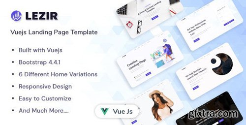 ThemeForest - Lezir v1.0 - Vuejs Landing Page Template - 26676050