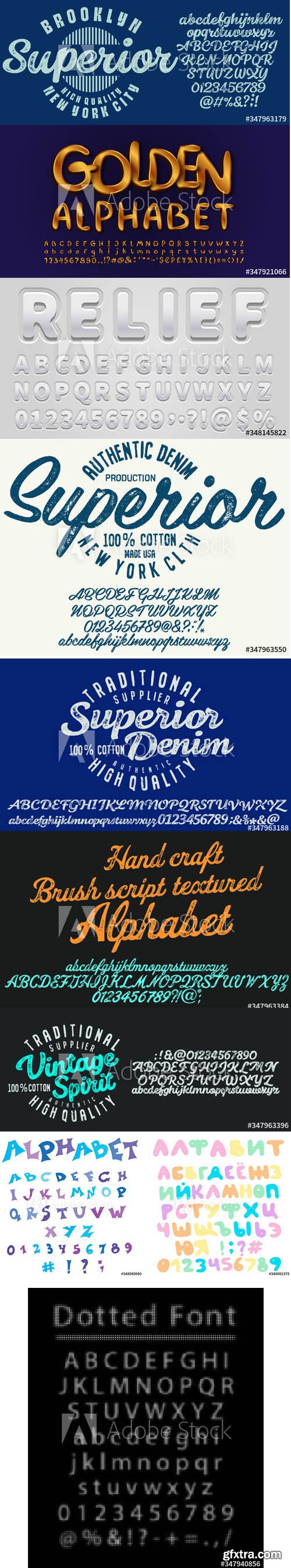 Vector Font Set Vol 2