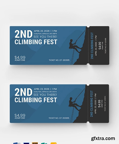 Climbing-Ticket-Template