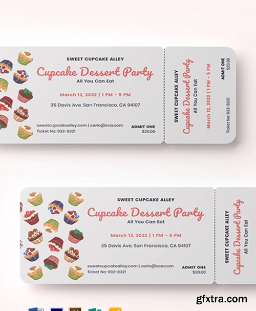 Cupcake-Event-Food-Ticket-Template-2