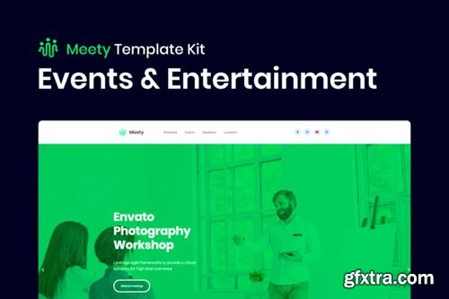 ThemeForest - Meety v1.0 - Conference Meetup Template for WordPress - 26320591