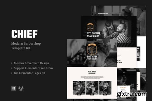 ThemeForest - Chief v1.0 - Modern Barbershop Template Kit - 26312643