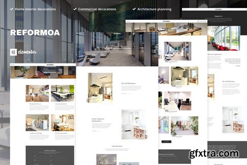ThemeForest - Reformoa v1.0 - Architecture & Interior Design Elementor Template Kit - 26415864