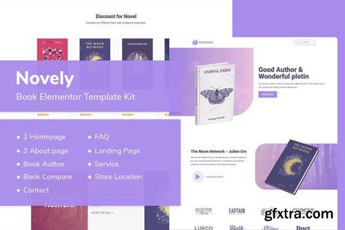 ThemeForest - Novely v1.0 - Book Elementor Template Kit - 26360487