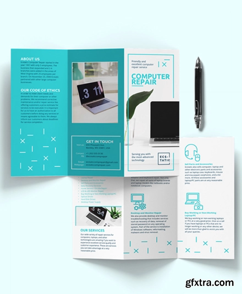 Sample-Computer-Repair-Shop-Tri-Fold-Brochure-Template