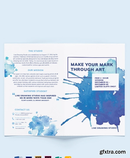 Watercolor-Bi-Fold-Brochure