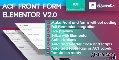 CodeCanyon - ACF Front Form for Elementor Page Builder v2.0.0 - 21887968