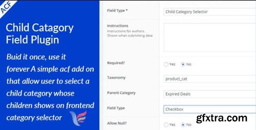 ACF Child Category Field v1.0.0