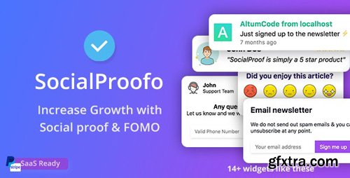 CodeCanyon - Social Proof v1.7.5 - 14+ Social Proof & FOMO Notifications for Growth (SaaS Ready) - 24033812 - NULLED