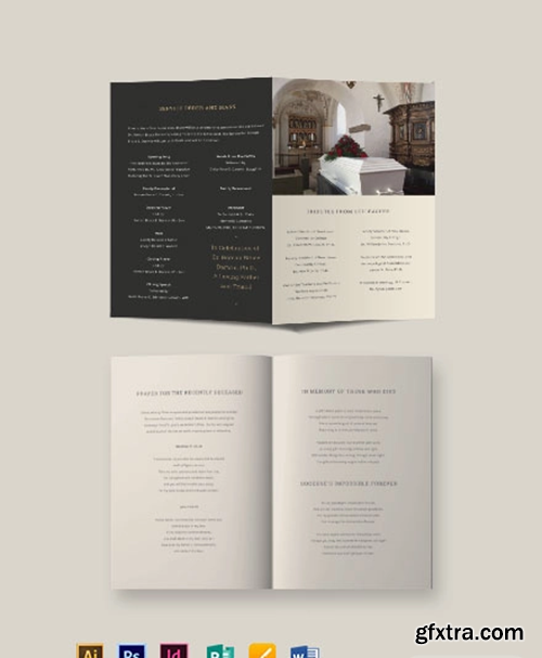 Blank-Funeral-Program-Brochure-Template