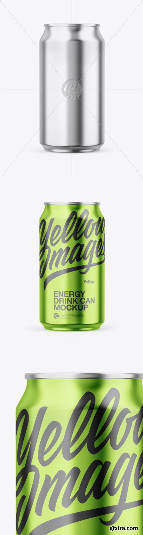 Glossy Metallic Can Mockup 55441