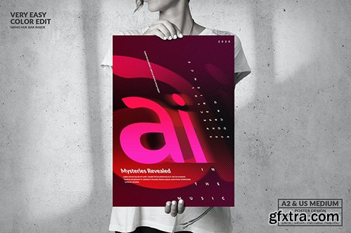 Ai Music Event Party - Big Poster Design