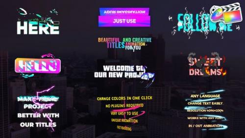 Videohive - Creative Gradient Titles | FCPX