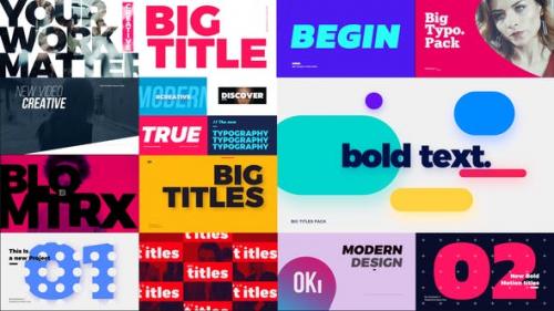 Videohive - Big Bold Titles | FCPX & Apple Motion