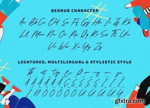 Qeanud - Playful SIgnature Font