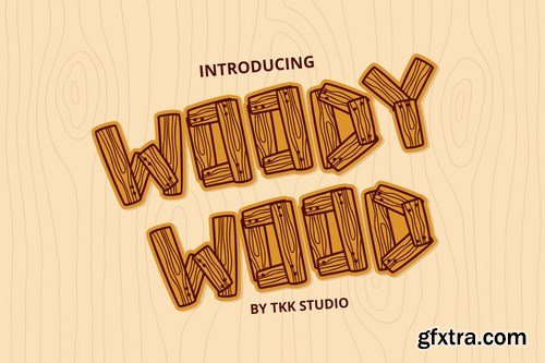 Woody Wood - Wood Plank font