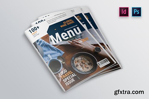 Appetizer Magazine Cover Indesign Template