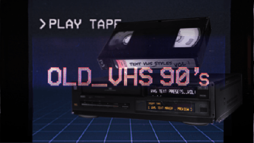 Videohive - VHS Glitch Titles Presets