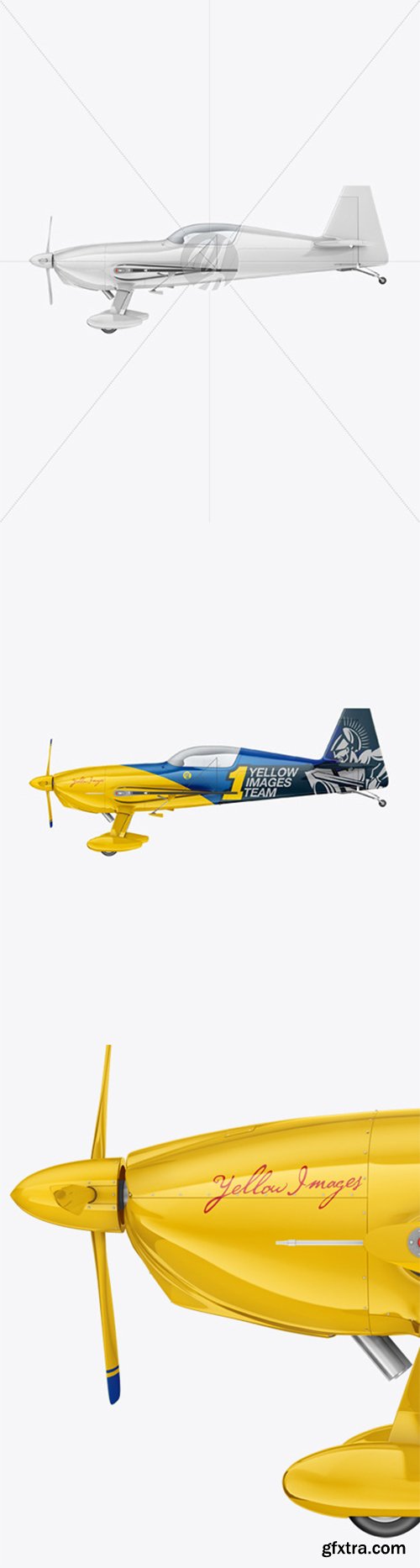 Sport Airplane Mockup - Side View 55702