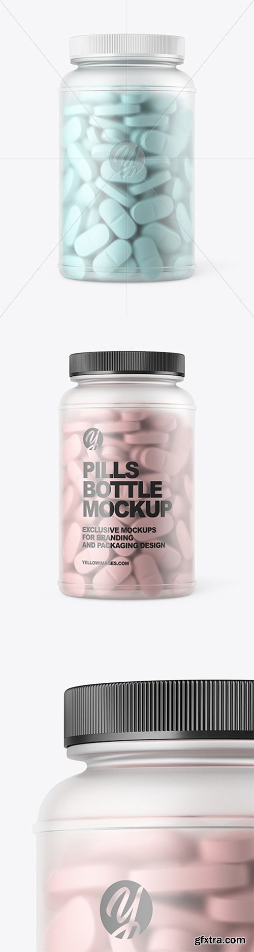 Frosted Pills Bottle Mockup 60399