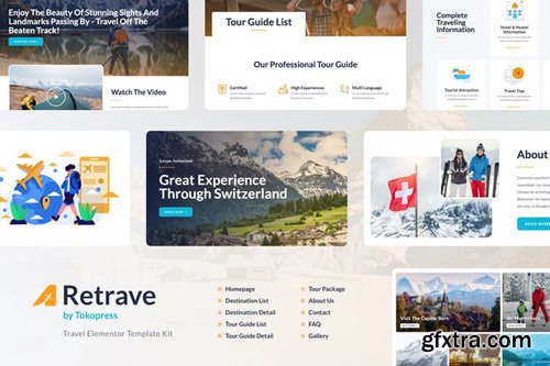 ThemeForest - Retrave v1.0 - Travel Elementor Template Kit - 26116208