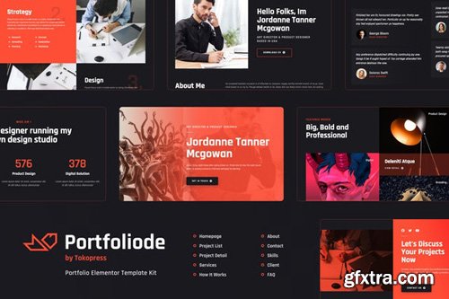 ThemeForest - Portfoliode v1.0 - Portfolio Elementor Template Kit - 26381649