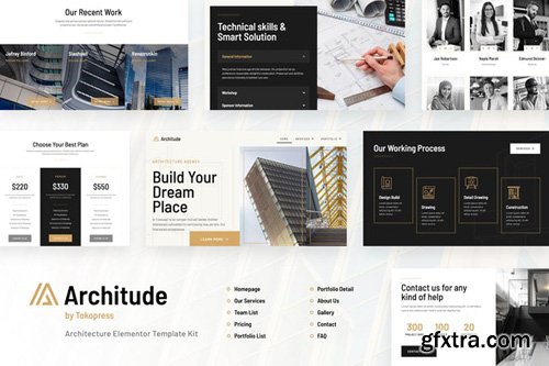 ThemeForest - Architude v1.0 - Architecture Elementor Template Kit - 26128002